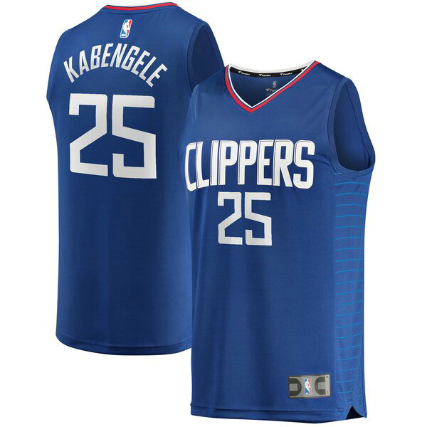 Maillot Los Angeles Clippers Homme Mfiondu Kabengele 25 Icon Edition Bleu